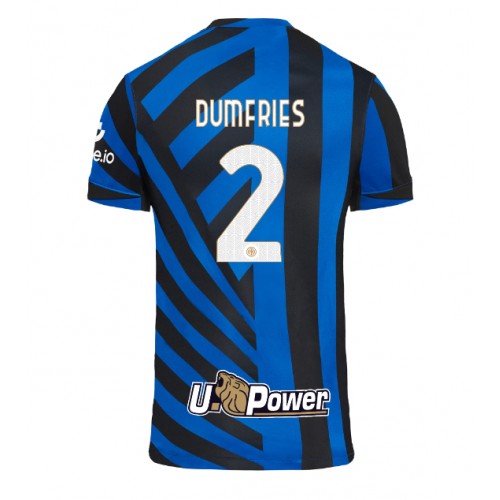 Pánský Fotbalový dres Inter Milan Denzel Dumfries #2 2024-25 Domácí Krátký Rukáv